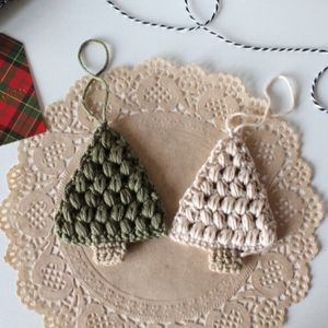 Crochet Christmas tree ornaments